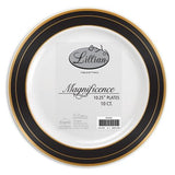 Premium Extra Heavy Weight Plastic Magnificence Dinnerware<br/>Size Options: 10.25inch Plate, 9inch Plate, 7.5inch Plate, 6.25inch Plate, 14oz Bowl, and 5oz Bowl