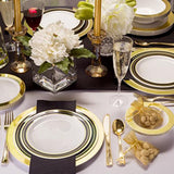 Premium Extra Heavy Weight Plastic Magnificence Dinnerware<br/>Size Options: 10.25inch Plate, 9inch Plate, 7.5inch Plate, 6.25inch Plate, 14oz Bowl, and 5oz Bowl