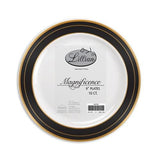 Premium Extra Heavy Weight Plastic Magnificence Dinnerware<br/>Size Options: 10.25inch Plate, 9inch Plate, 7.5inch Plate, 6.25inch Plate, 14oz Bowl, and 5oz Bowl