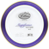 Premium Extra Heavy Weight Plastic Magnificence Dinnerware<br/>Size Options: 10.25inch Plate, 9inch Plate, 7.5inch Plate, 6.25inch Plate, 14oz Bowl, and 5oz Bowl